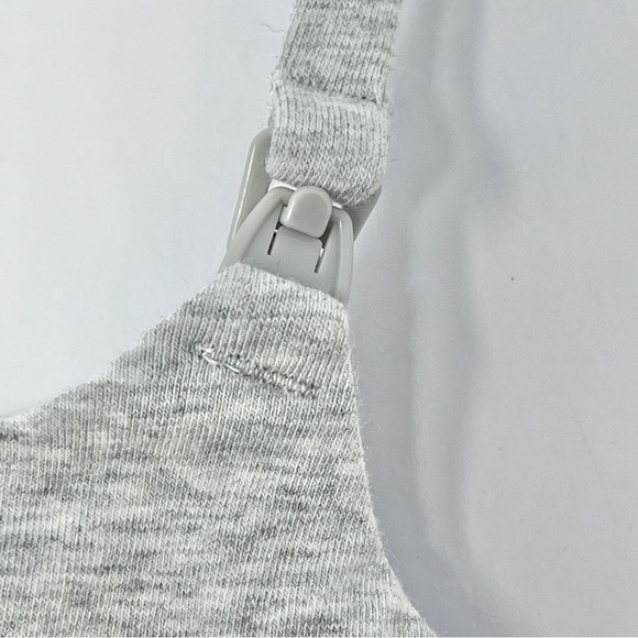 SKIMS Maternity Nursing Scoop Bralette Large Light Grey - Picture 6 of 12